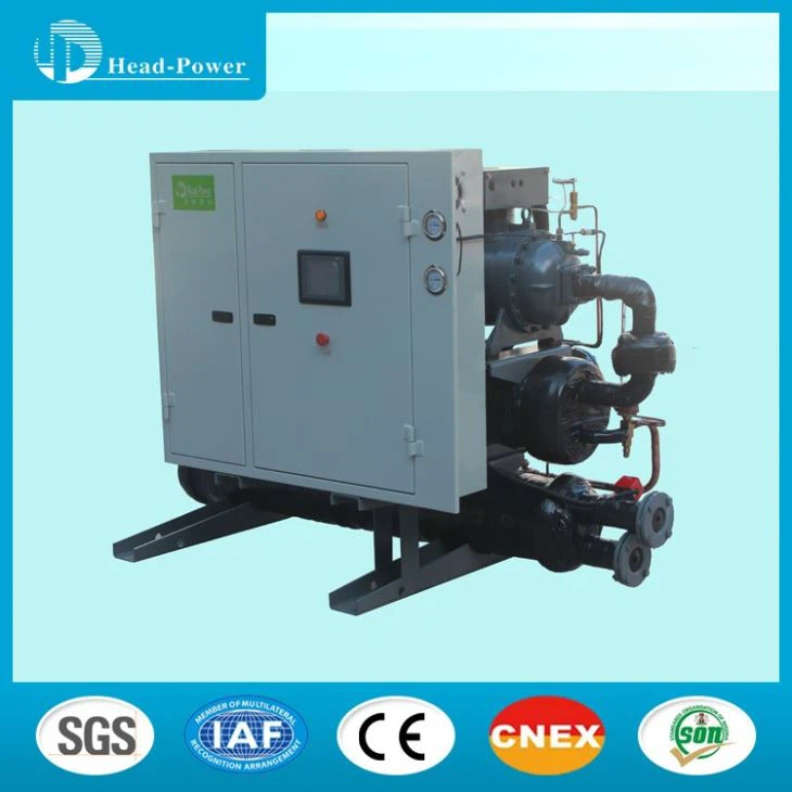 100 Ton Water Cooled Screw Chiller With Two Refrigeration Circuit