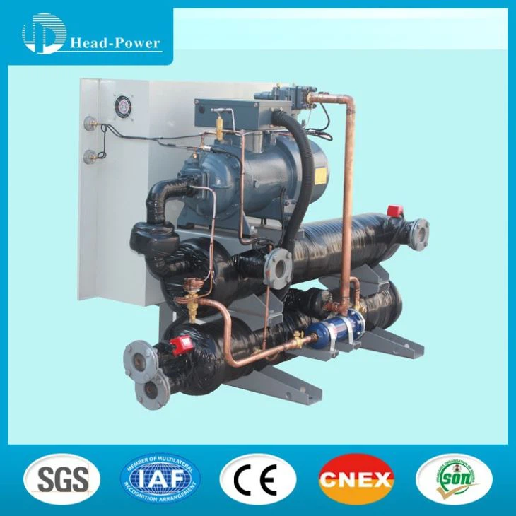 100 Ton Water Cooled Screw Chiller With Two Refrigeration Circuit